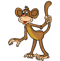 новогодние картинки обезьяна