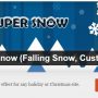 Лучший плагин снега для сайта на WordPress WP Super Snow