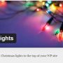 Гирлянда на сайт — новогодний плагин Christmas Lights