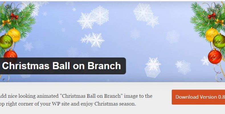 Новогодний плагин Christmas Ball on Branch